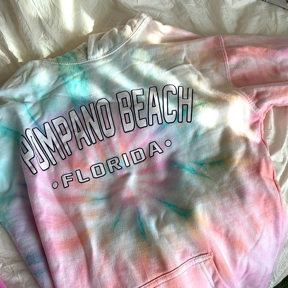 Multi Color Pompano Beach Florida hoodie